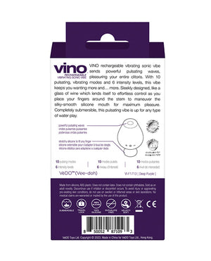 VeDO VeDO Vino Rechargeable Sonic Vibe - Purple - Image 5