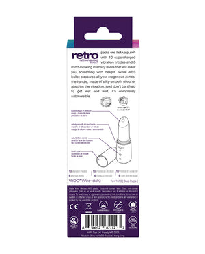 VeDO VeDO Retro Rechargeable Bullet Lip Stick Vibe - Purple - Image 5