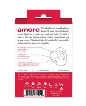 Amore VeDo Amore Rechargeable Pleasure Vibe - Red - Image 5