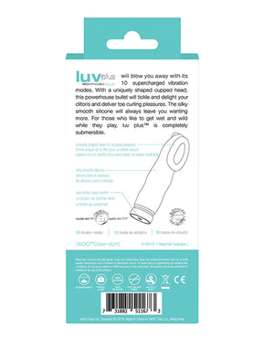 VeDO VeDO Luv Plus Rechargeable Vibe - Tease Me Turquoise - Image 3