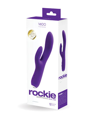 VeDO VeDO Rockie Rechargeable Dual Vibe - Indigo - Image 3