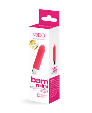 VeDO VeDO Bam Mini Rechargeable Bullet Vibe - Foxy Pink - Image 2
