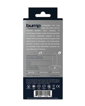 VeDO VeDO Bump Rechargeable Anal Vibe - Just Black - Image 3