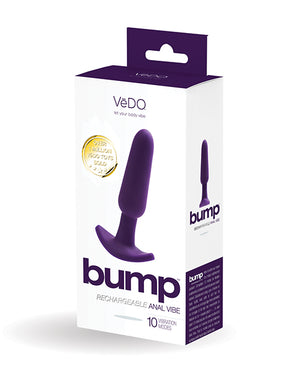 VeDO VeDO Bump Rechargeable Anal Vibe - Deep Purple