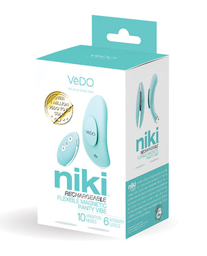 VeDO VeDO Niki Rechargeable Panty Vibe - Tease Me Turquoise - Image 3
