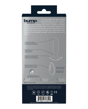 VeDO VeDO Bump Plus Rechargeable Remote Control Anal Vibe - Just Black - Image 3