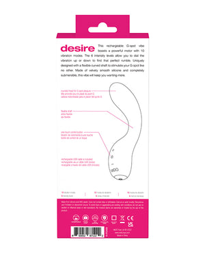 VeDO VeDo Desire Rechargeable G-Spot Vibe - Pink - Image 5