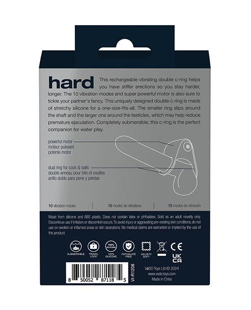 Hard VeDo Hard Rechargeable C-Ring - Black - Image 2