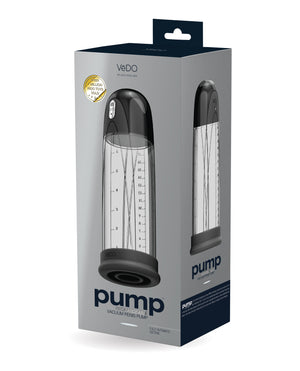 VeDO VeDO Pump Rechargeable Vacuum Penis Pump - Just Black - Image 3