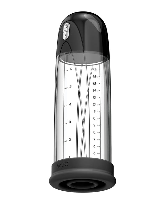 VeDO VeDO Pump Rechargeable Vacuum Penis Pump - Just Black - Image 2