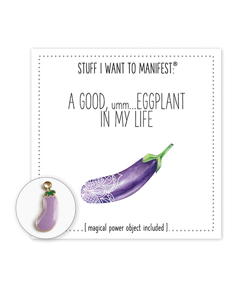 Warm Human Warm Human A Good Eggplant In My Life Mini Card &amp; Charm