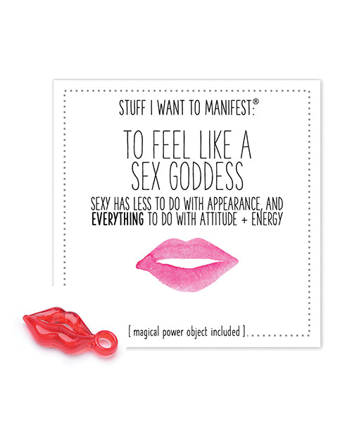 Warm Human Warm Human To Feel Like A Sex Goddess Mini Card &amp; Charm