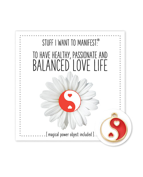 Warm Human Warm Human Healthy Balanced Love LIfe Mini Card &amp; Charm