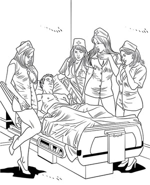 Wood Rocket Wood Rocket XXX Nurses Coloring Book - Image 4