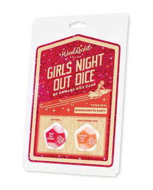 Wood Rocket Girls Night Out Do or Dare Dice Game - Red - Image 3