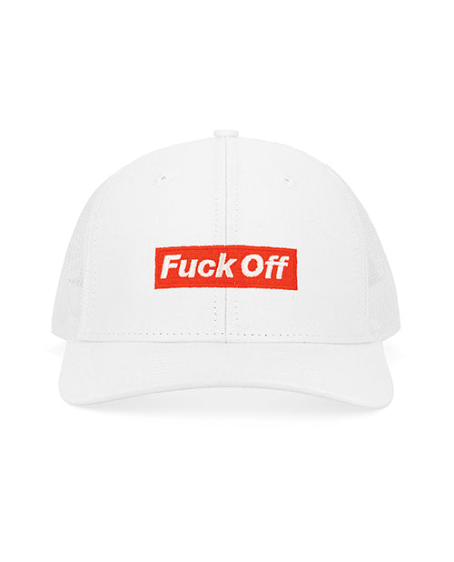 Wood Rocket Wood Rocket Fuck Off Trucker Hat - White - Image 2