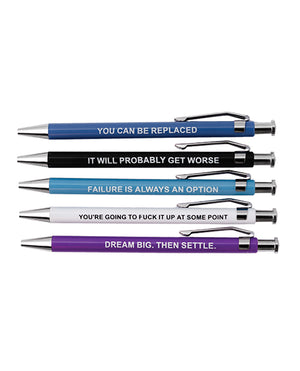 Wood Rocket Demotivational Pens - 5 Pack - Image 2