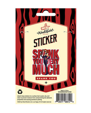 Spank You Very Much Sticker - Image 3