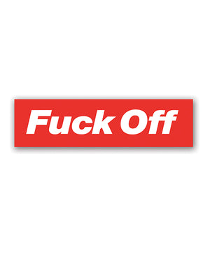 Wood Rocket Fuck Off Sticker - Image 2
