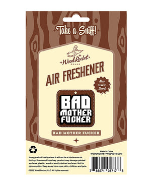 Wood Rocket Wood Rocket Bad Mother Fucker Air Freshener - New Car Smell - Image 2