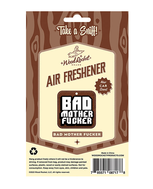 Wood Rocket Wood Rocket Bad Mother Fucker Air Freshener - New Car Smell - Image 2