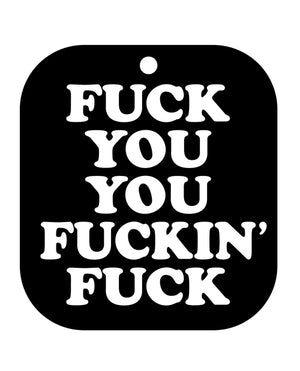 Wood Rocket Wood Rocket Fuck You You Fucking Fuck Air Freshener - Black Ice - Image 3