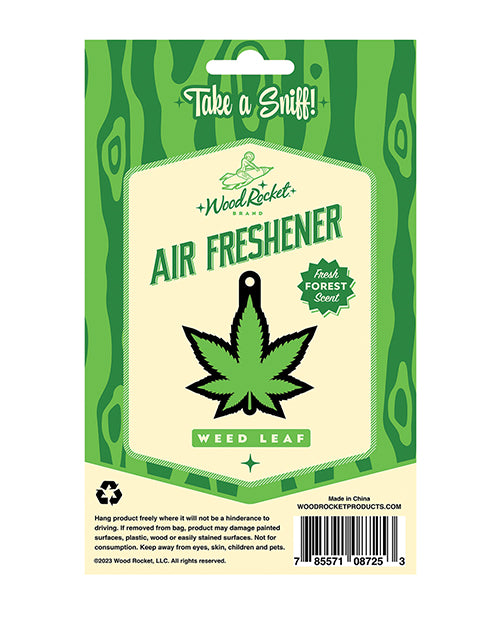 Wood Rocket Green Leaf Air Freshener - Forest - Image 2