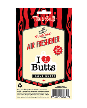 Wood Rocket I Love Butts Air Freshener - Apple - Image 3