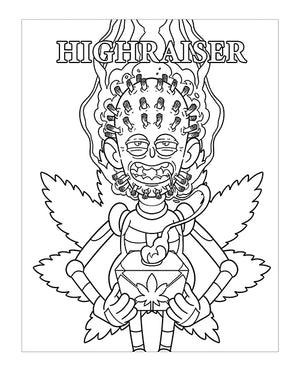 Wood Rocket Wood Rocket Killer Buds Adult Coloring Book - Image 3