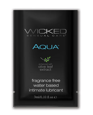 Wicked Sensual Care Wicked Sensual Care Aqua Waterbased Lubricant - .1 oz Fragrance Free