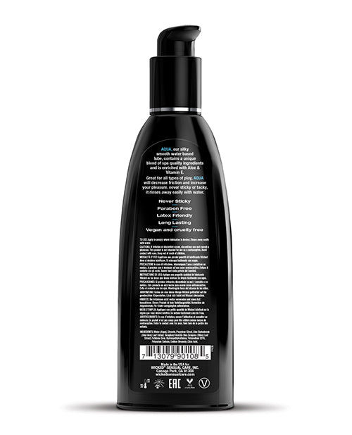 Wicked Sensual Care Wicked Sensual Care Aqua Waterbased Lubricant - 8.5 oz Fragrance Free - Image 2