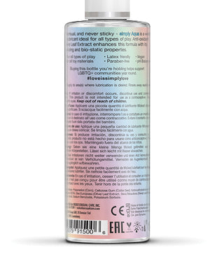 Wicked Sensual Care Wicked Sensual Care Simply Aqua Special Edition Water Based Lubricant - 4 oz - Image 2