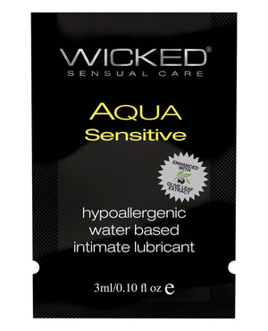 Wicked Sensual Care Wicked Sensual Care Hypoallergenic Aqua Sensitive Water Based Lubricant - .1 oz