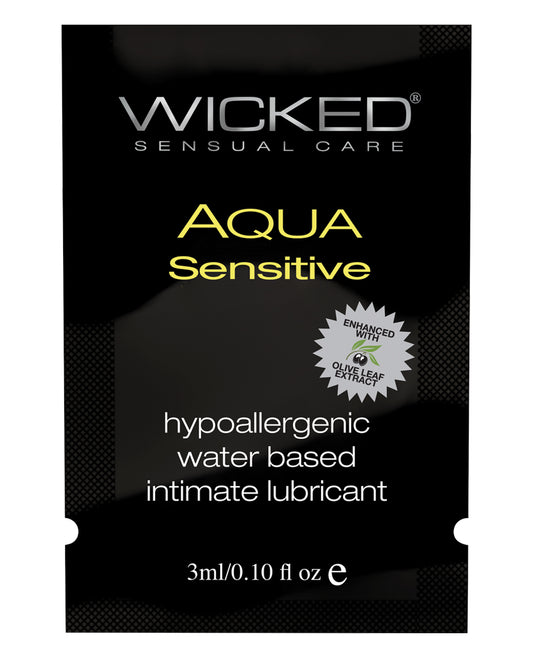Wicked Sensual Care Wicked Sensual Care Hypoallergenic Aqua Sensitive Water Based Lubricant - .1 oz
