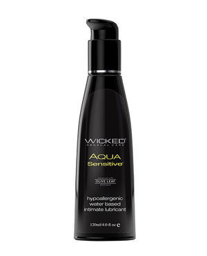 Wicked Sensual Care Wicked Sensual Care Hypoallergenic Aqua Sensitive Waterbased Lubricant - 4 oz Unscented - Image 2
