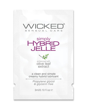 Wicked Sensual Care Wicked Sensual Care Simply Hybrid Jelle Lubricant - .1 oz - Image 2