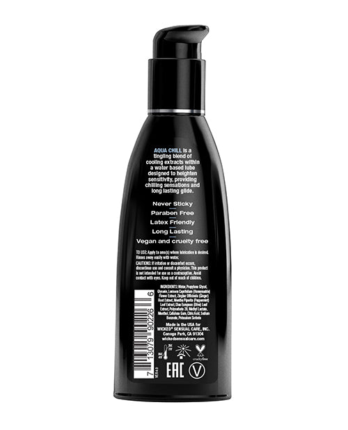 Wicked Sensual Care Wicked Sensual Care Aqua Chill Water Based Cooling Lubricant - 2 oz