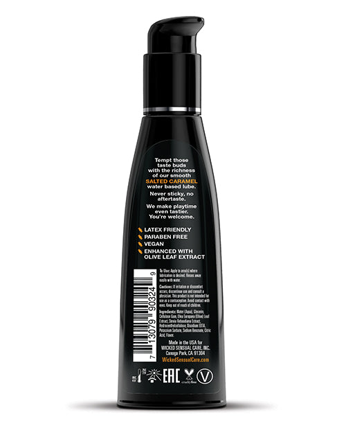 Wicked Sensual Care Wicked Sensual Care Aqua Waterbased Lubricant - 4 oz Salted Caramel - Image 2