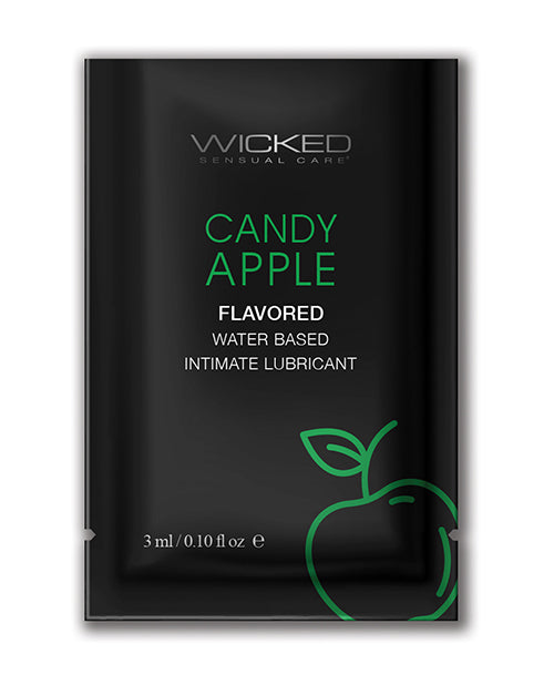 Wicked Sensual Care Wicked Sensual Care Aqua Waterbased Lubricant - .1 oz Candy Apple
