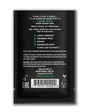 Wicked Sensual Care Wicked Sensual Care Aqua Waterbased Lubricant - .1 oz Candy Apple - Image 2