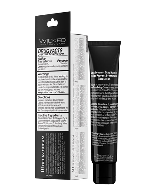 Wicked Sensual Care Wicked Sensual Care Overtime Delay Cream/Prolonger For Men - 1 oz