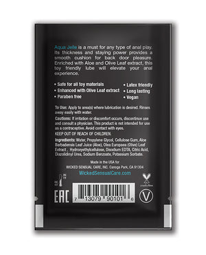 Wicked Sensual Care Wicked Sensual Care Jelle Water Based Anal Lubricant - .1 oz Fragrance Free