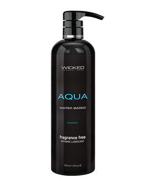 Wicked Sensual Care Wicked Sensual Care Aqua Waterbased Lubricant - 16 oz Fragrance Free