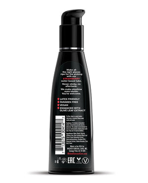 Wicked Sensual Care Wicked Sensual Care Aqua Water Based Lubricant - 4 oz Strawberry - Image 2
