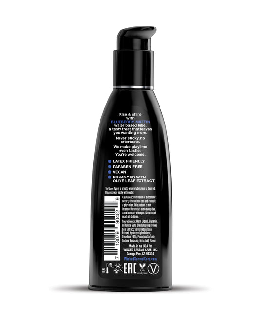 Wicked Sensual Care Wicked Sensual Care Water Based Lubricant - 2 oz Blueberry Muffin - Image 2
