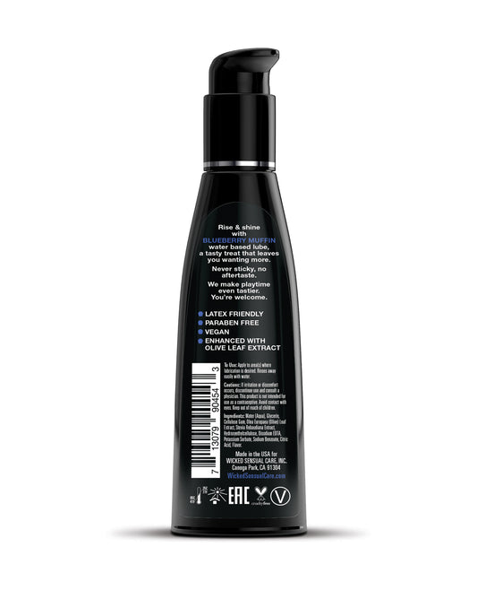 Wicked Sensual Care Wicked Sensual Care Water Based Lubricant - 4 oz Blueberry Muffin