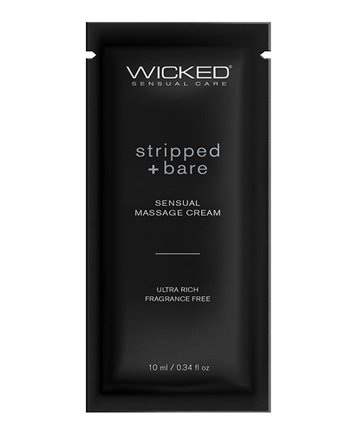 Wicked Sensual Care Wicked Sensual Care Stripped &amp; Bare Unscented Massage Cream - .34 oz