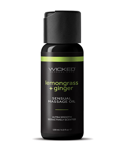 Wicked Sensual Care Wicked Sensual Care Lemongrass &amp; Ginger Massage Oil - 4 oz
