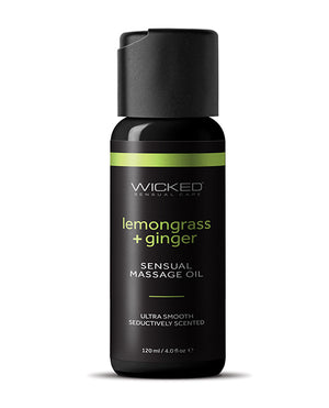 Wicked Sensual Care Wicked Sensual Care Lemongrass &amp; Ginger Massage Oil - 4 oz