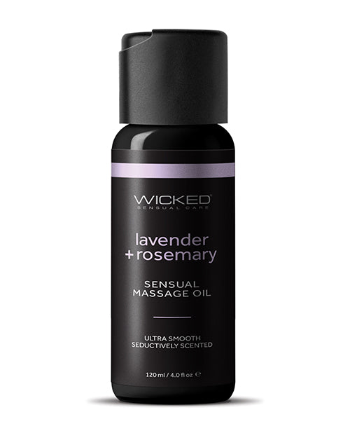 Wicked Sensual Care Wicked Sensual Care Lavender &amp; Rosemary Massage Oil - 4 oz